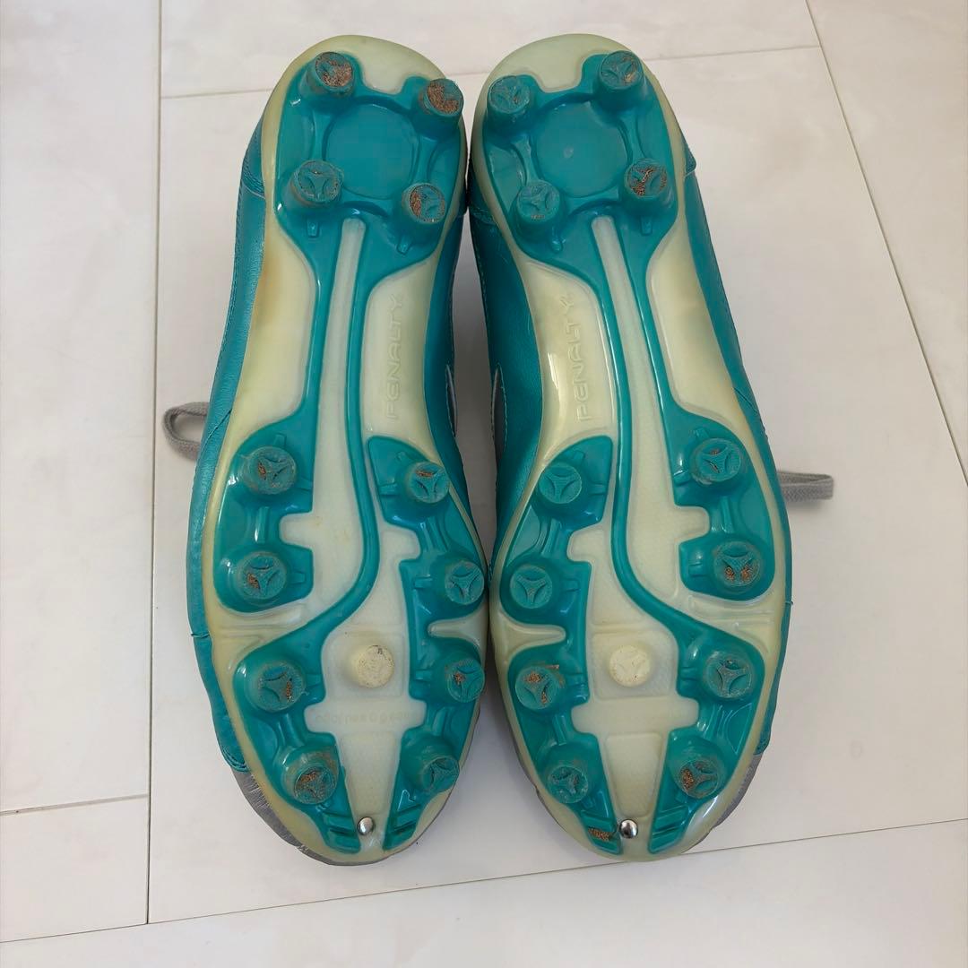 PENALTY サッカーシューズ・スパイク シルバー/ターコイズ