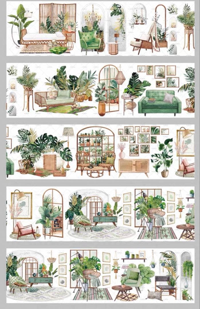 moodtape《温暖之家》海外マスキングテープ　マステ 【2344】