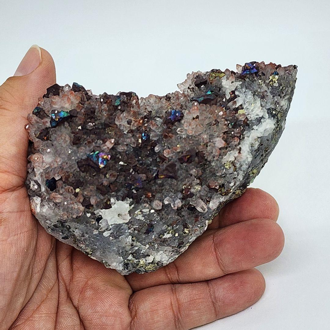 希少！キャルコパイライトクォーツ共生 原石