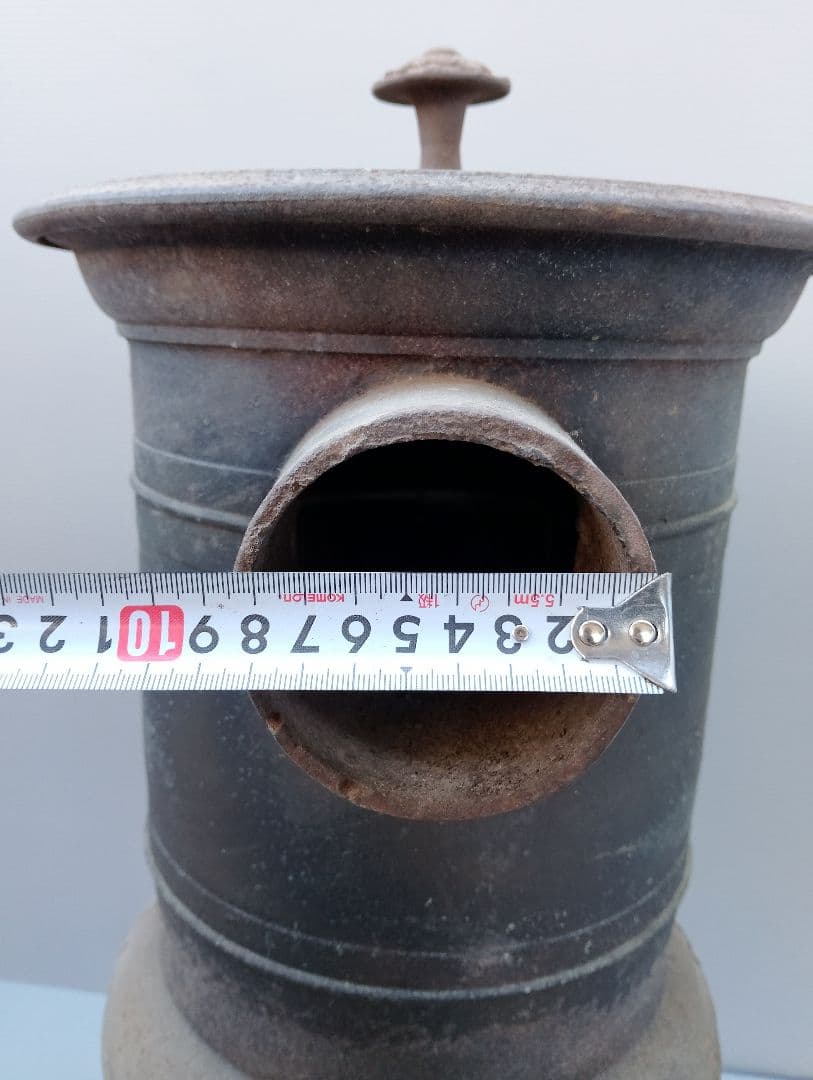 フランスストーブ 鋳物 鉄製 シャビー レトロ ヴィンテージ(あ46)