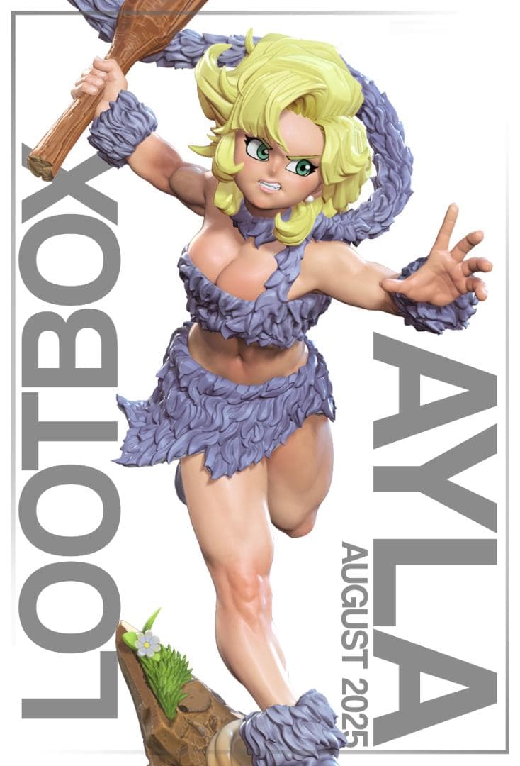 エイラ　クロノ トリガー　1/10　未塗装 未組立　フィギュア　ガレージキット