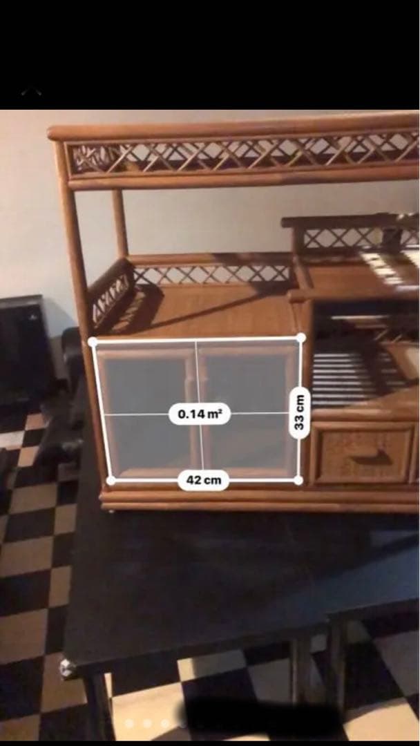 希少♦️ラタン 高級 キャビネット♦️ガラス扉付 ヴィンテージ 飾り棚♦️送料込