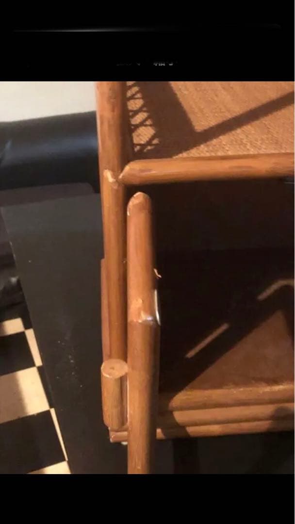 希少♦️ラタン 高級 キャビネット♦️ガラス扉付 ヴィンテージ 飾り棚♦️送料込