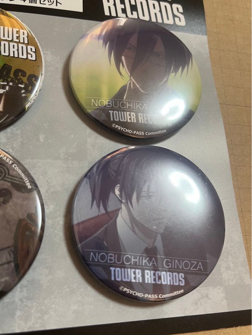 サイコパスSS タワレコカフェ 宜野座 缶バッジセット