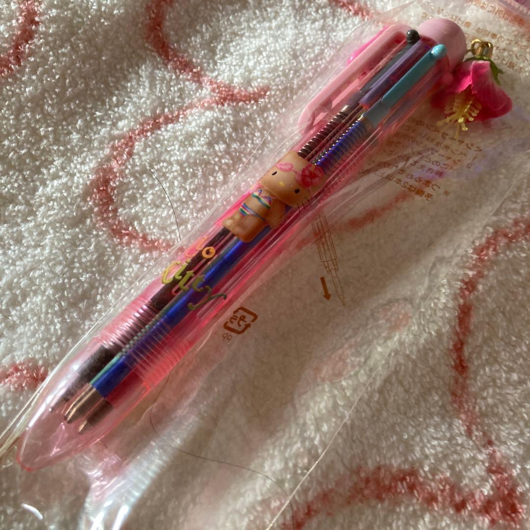 日焼けキティ　ハイビスカス　シャープペン & 5色ボールペン　希少　未開封