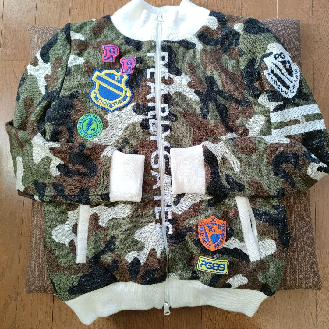 パーリーゲイツ　蓄熱　迷彩　ニット　アウター