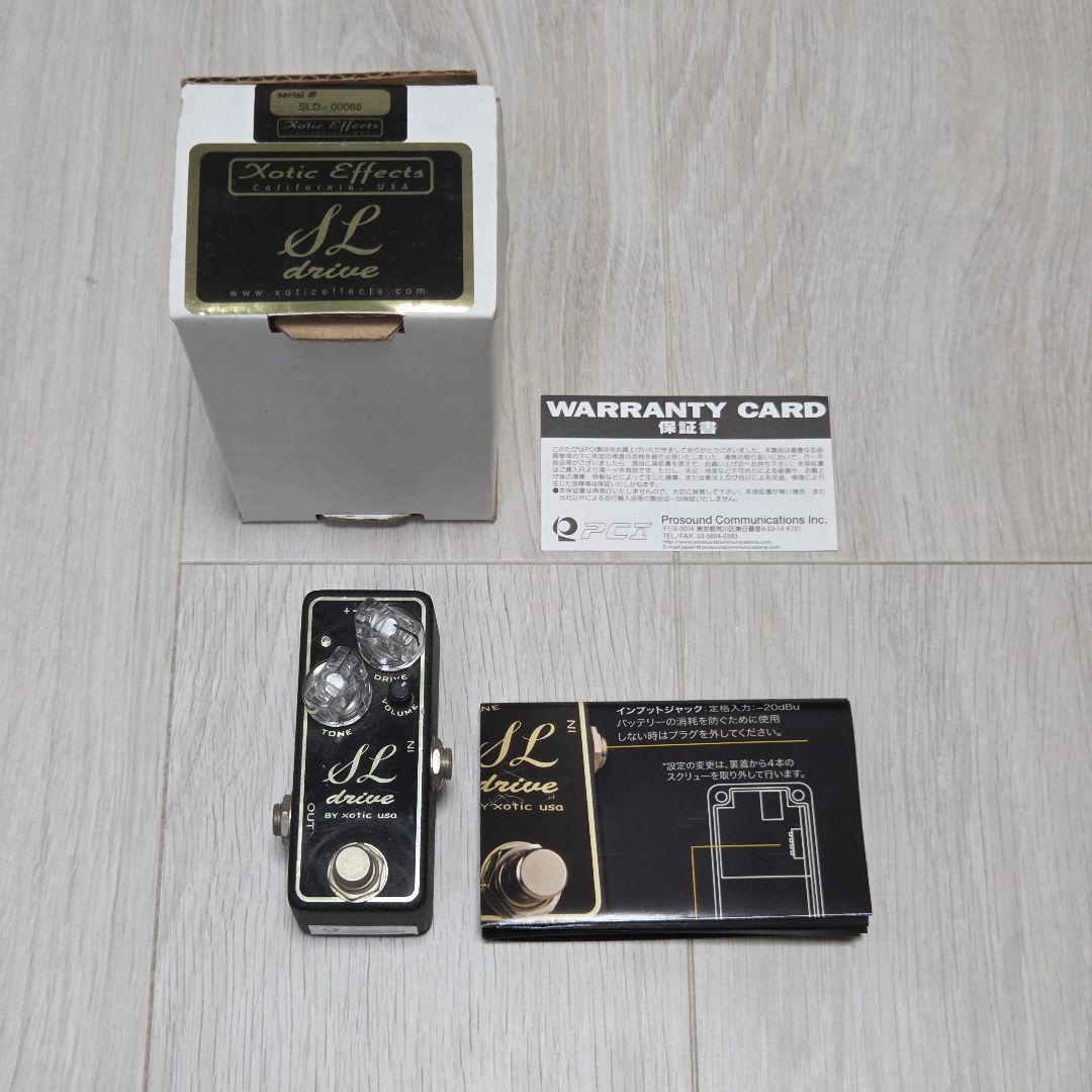 Xotic SL Drive ギターエフェクター　箱·説明書付き