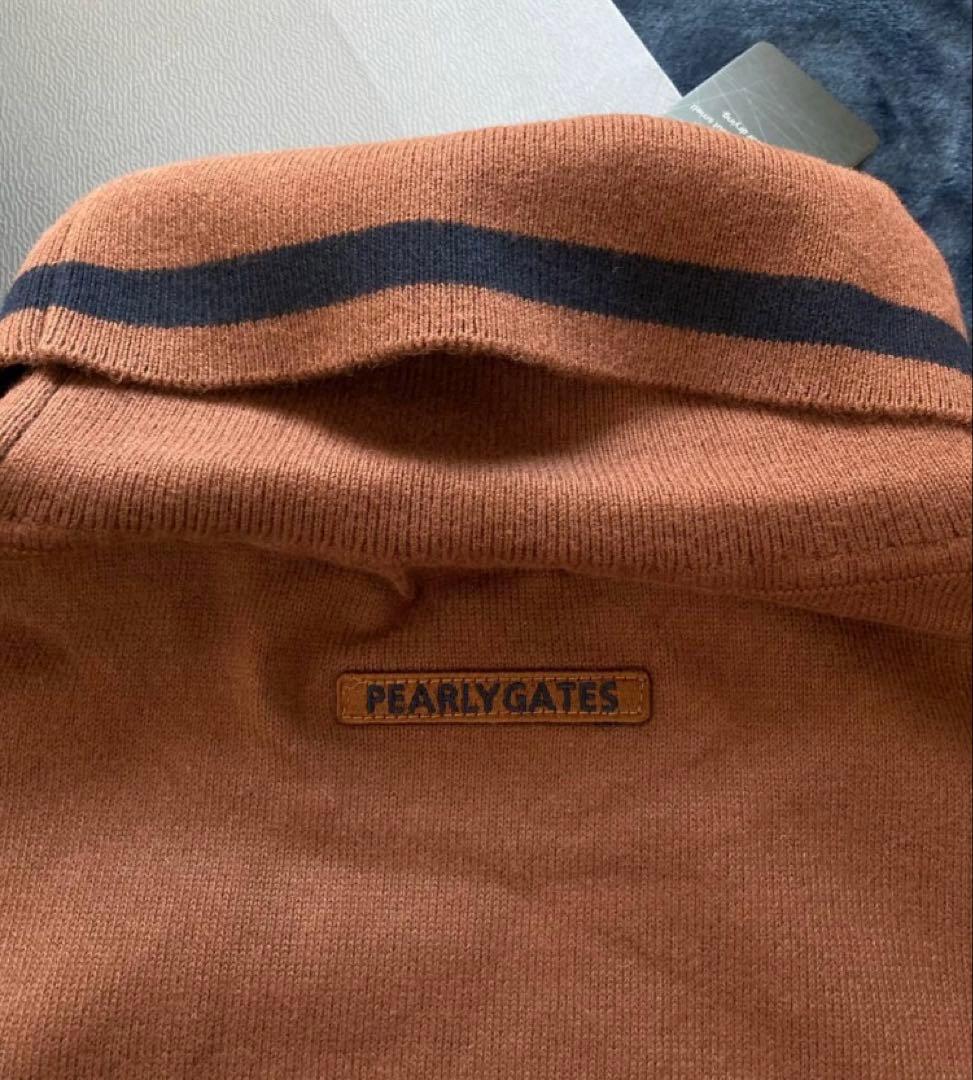 新品 パーリーゲイツ ソフトタッチハイネックニット プルオーバー(4)M/茶