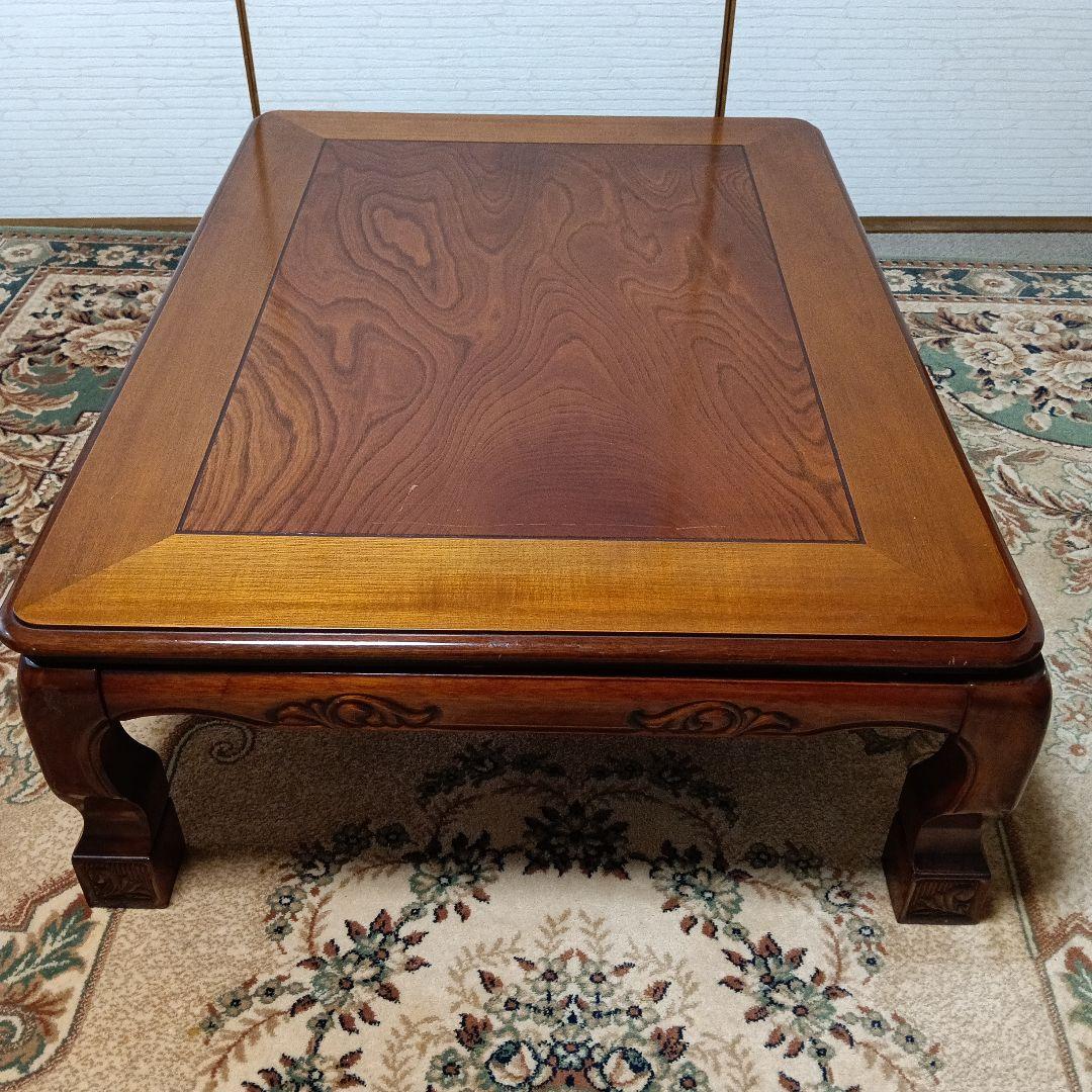 最終値下げ！家具調こたつ 彫刻入り