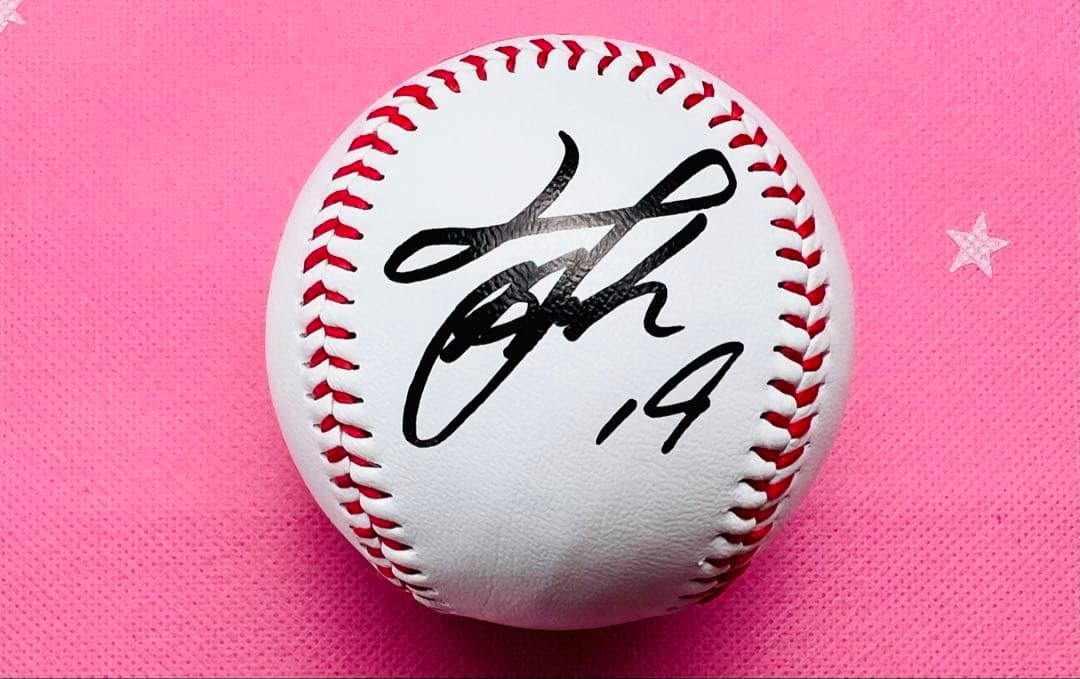 中日ドラゴンズ 高橋宏斗選手♯19 直筆サインボール ロゴボール