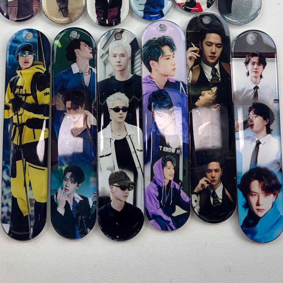 王一博 新作　可愛い　栞　レジンキーホルダー 12点セット❣️0122