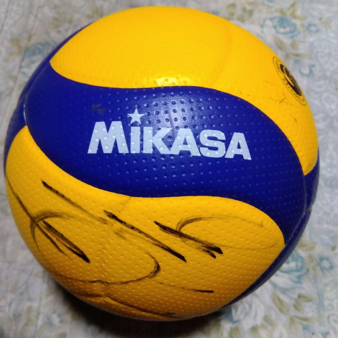 つくばサンガイアユナイテッド　試合使用球　Vリーグ公式ボール　浜崎勇矢