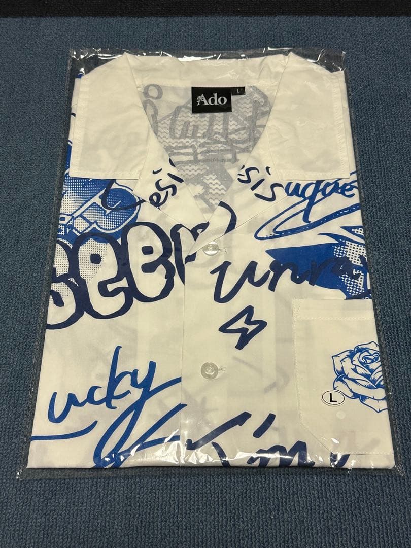 Ｌサイズ オープンカラーシャツ　Ado 5th ポップアップストア　5周年