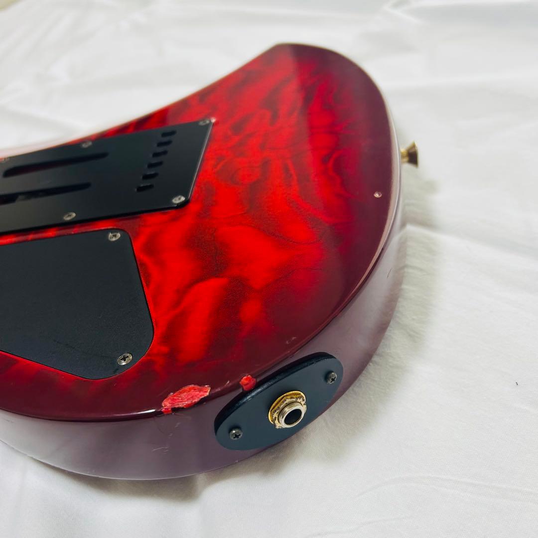 FERNANDES FGZ-420 ギター キルトメイプルトップ 赤 エレキ