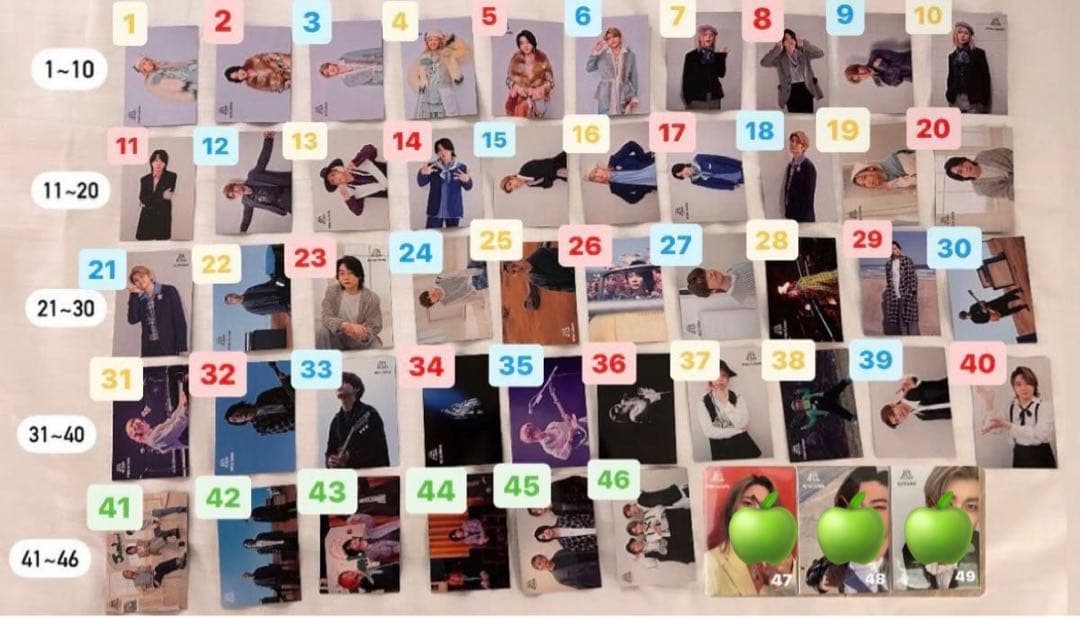 Mrs.GREENAPPLE フォトカード　3種　ノーマルコンプリートセット