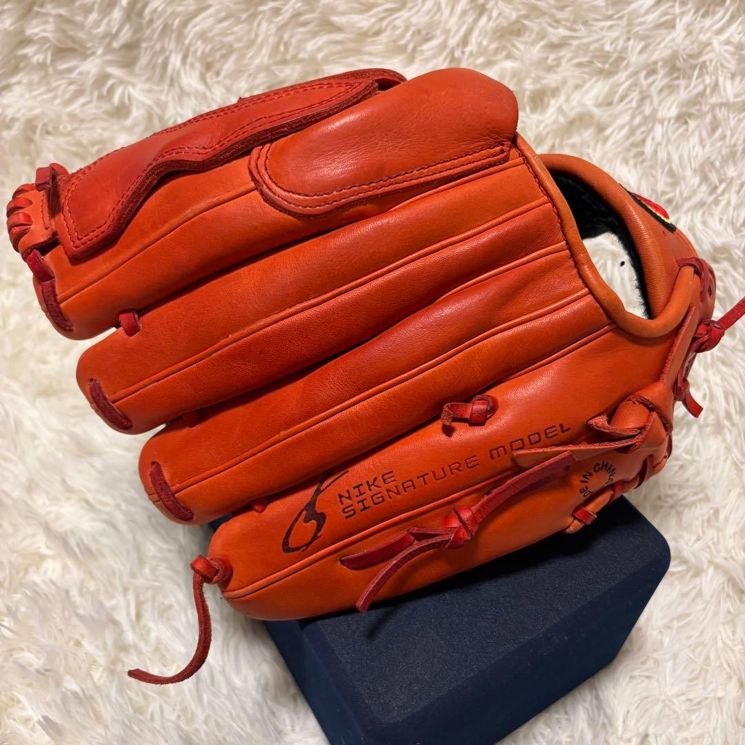 【美品】ナイキ 松坂大輔 シグネチャーモデル 軟式 投手用グローブ 少年 中学