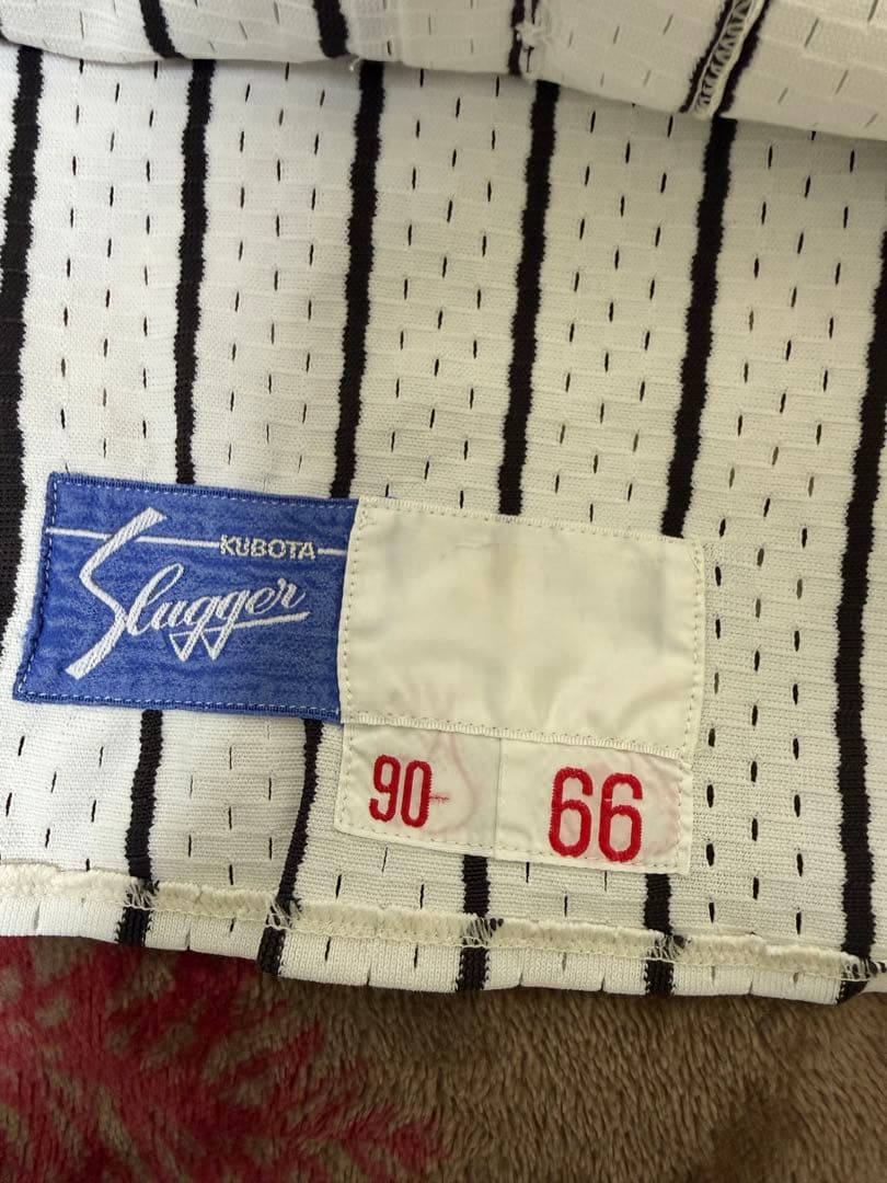 希少品 阪神タイガース 1990年 ホーム #66 坂孝一実使用ユニフォーム