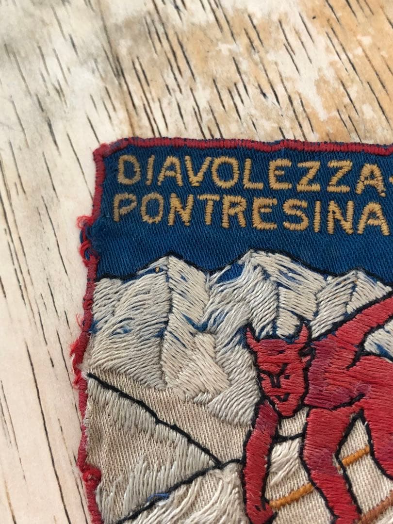 ビンテージ 40s デビル　悪魔　ワッペン　ノースノーネーム　スーベニール