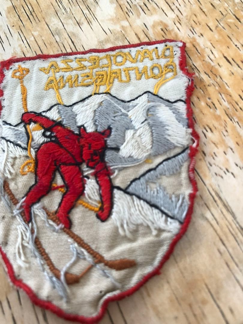 ビンテージ 40s デビル　悪魔　ワッペン　ノースノーネーム　スーベニール