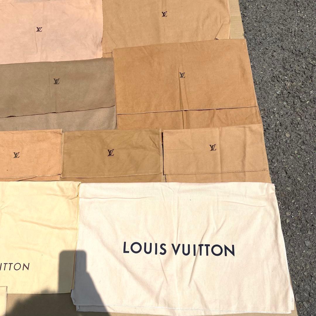 ルイヴィトン 保存袋 ブランド袋 巾着 ロゴ ブラウン ベージュ まとめ 31枚