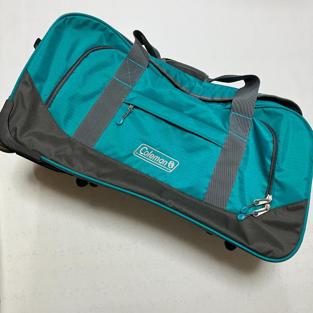 【美品】コールマン/Coleman キャスター付ボストンバッグ・修学旅行用等