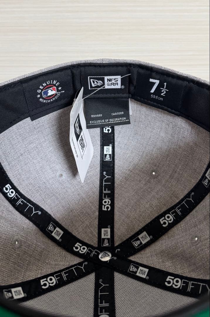【未使用】ニューエラ☆59FIFTY☆ドジャース☆ヘザーグレー☆7 1/2