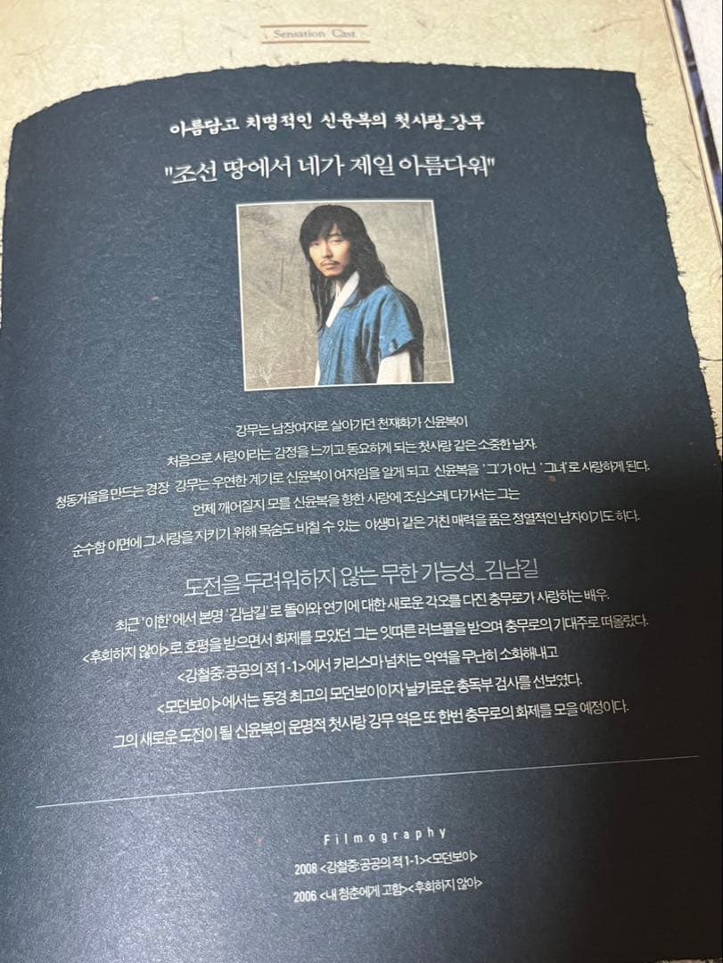 キム・ナムギル 美人図 プレスシート 非売品