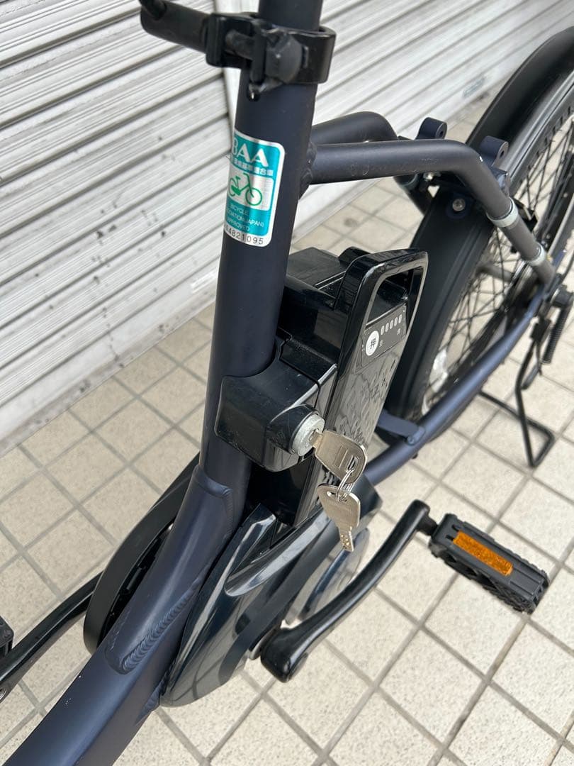 パナソニック電動アシスト 20インチ バッテリー8Ah 充電器あり 鍵2個付き