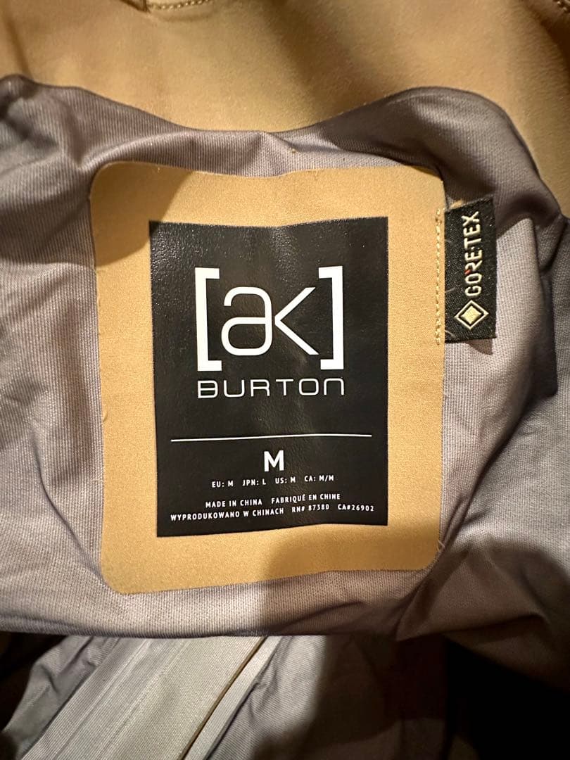 burton ak ヒブパンツ ベージュ スノーボードウェア