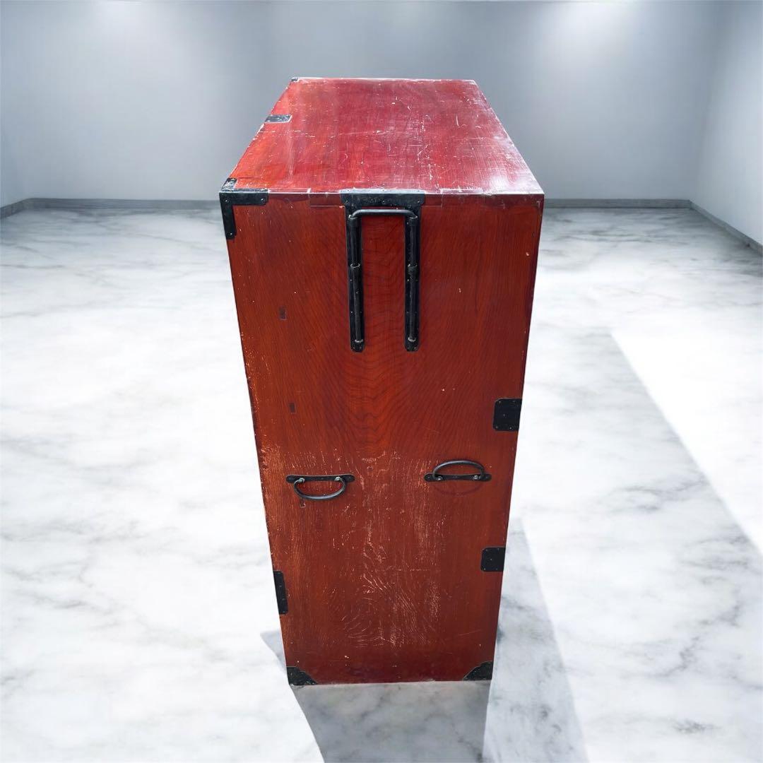 時代箪笥　五段　収納家具　アンティーク 大正　昭和家具