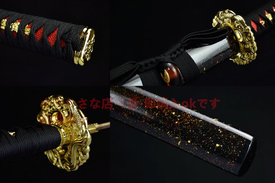武具　刀装具　日本刀　模造刀   居合刀 赤金