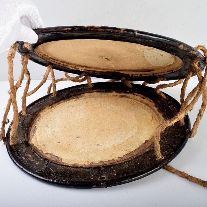 和楽器　和太鼓　締太鼓　黒漆金蒔絵胴　C　8682D