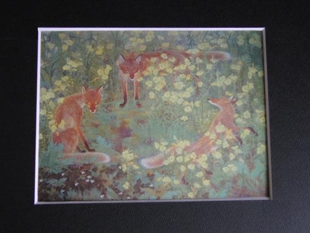 内海泰、【野】、希少な額装用画集より、新品額装付、状態良好