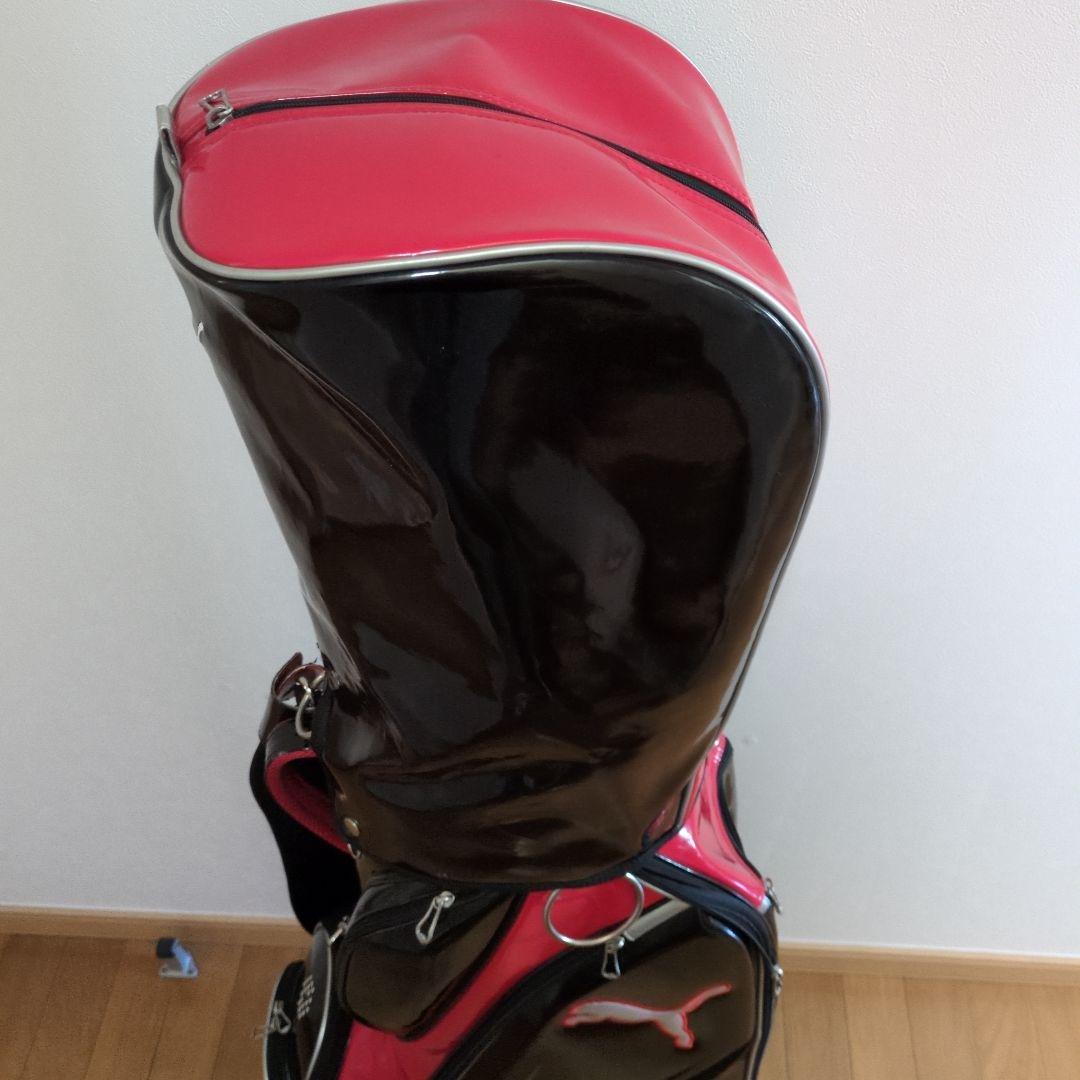 PUMA キャディバッグ 黒/赤