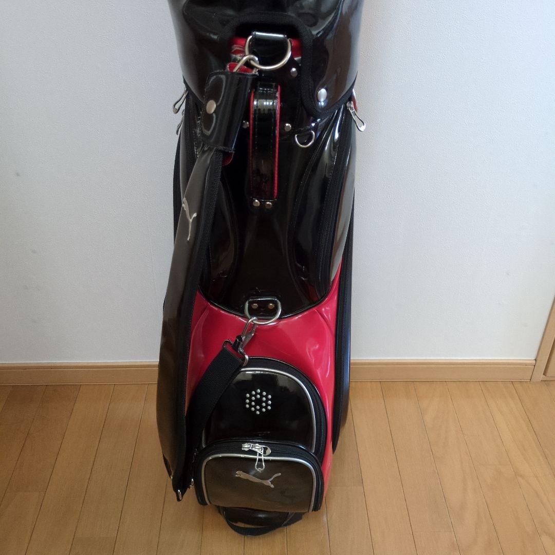 PUMA キャディバッグ 黒/赤