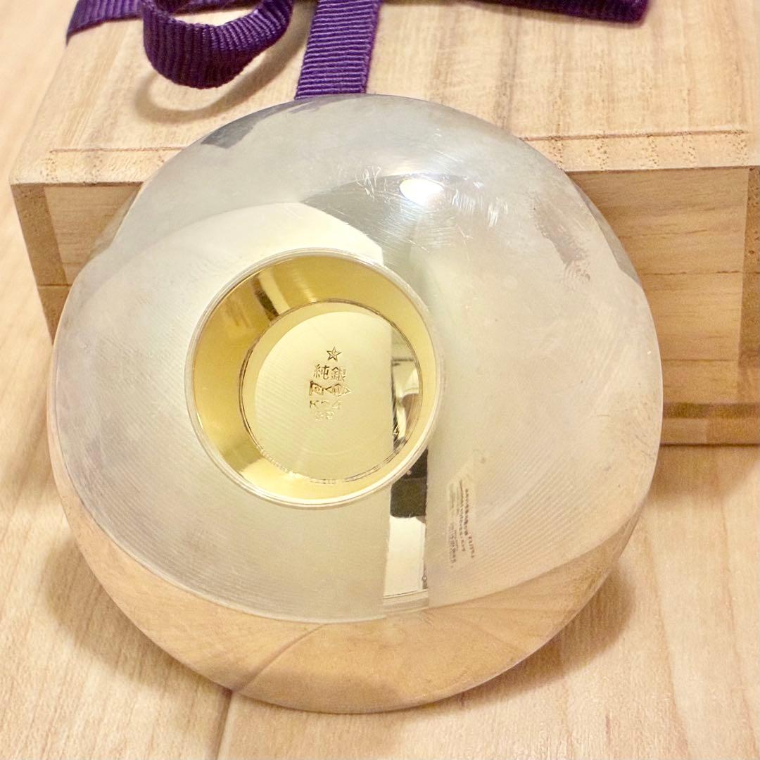 ¥9800→値下げ！純銀 銀杯 シルバー 貴金属 記念品 大阪府 約50g 金杯