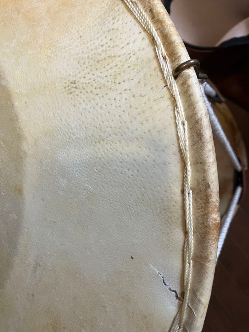 韓国太鼓　チャンゴ　チャング　ダークブラウン ケース　バチ付き