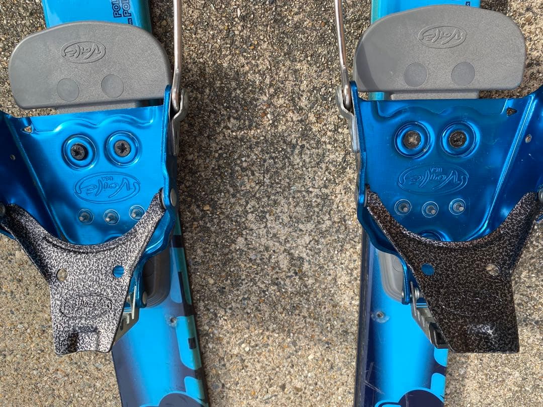 テレマーク3PIN スキー ビンディング 青