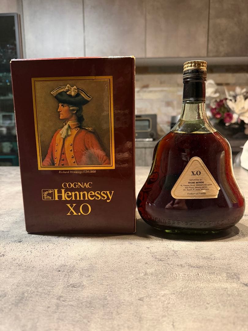 未開封　Hennessy XO コニャック 金キャップ　グリーンボトル