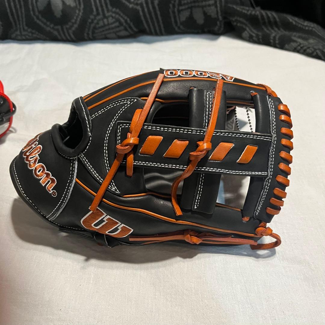 Wilson A2000 グローブ 黒/オレンジ