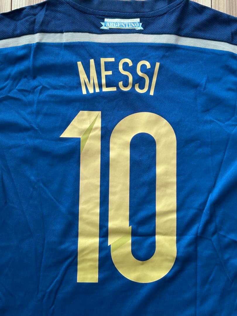 W杯2014 アルゼンチン代表 リオネル・メッシ アウェイ レプリカユニフォーム