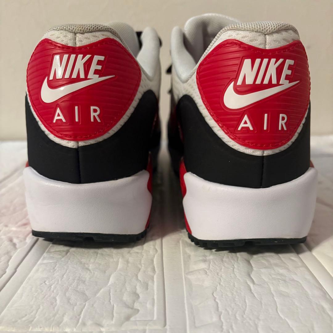 NIKE エアマックス 90G ゴルフシューズ 29cm 白×赤×黒 メンズ