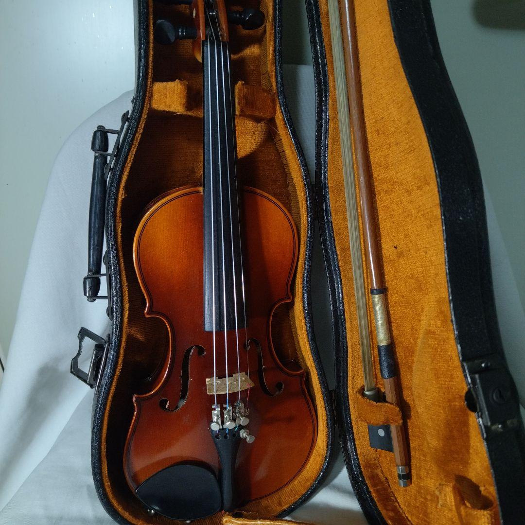 ♥4才前後の子供用♥スズキバイオリン1/10品番220メンテ済♥弓ケ―ス松脂付き