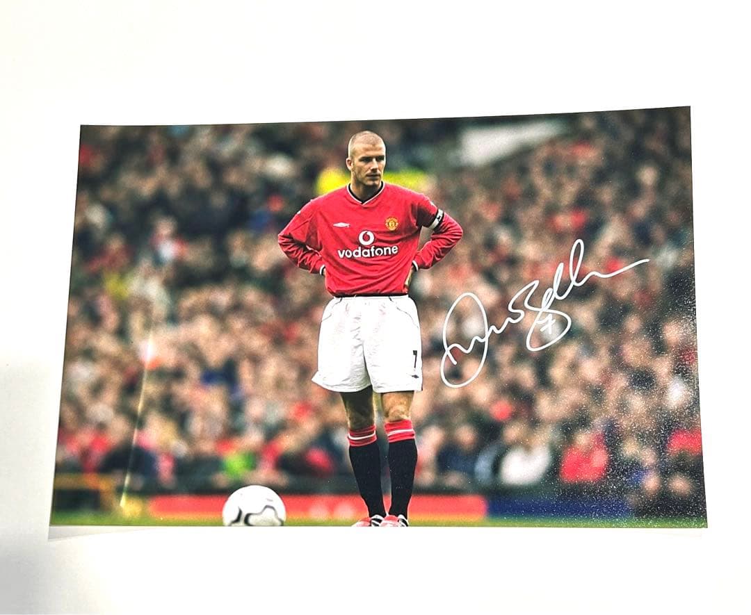 デイビッド・ベッカム　直筆サイン入り　フォト