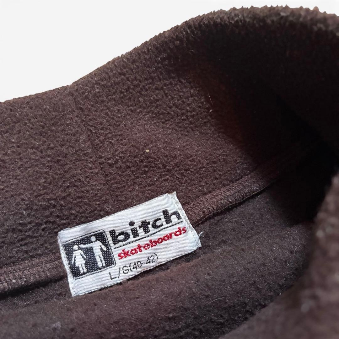 スケートボード 90s bitch skateboards mock neck fleece L