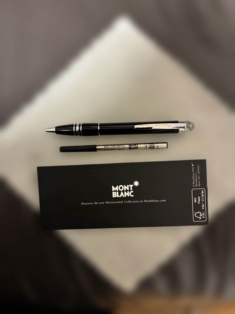 ◾️モンブラン◾️スターウォーカーボールペン◾️ミッドナイトナイトブラック◾️新品インク