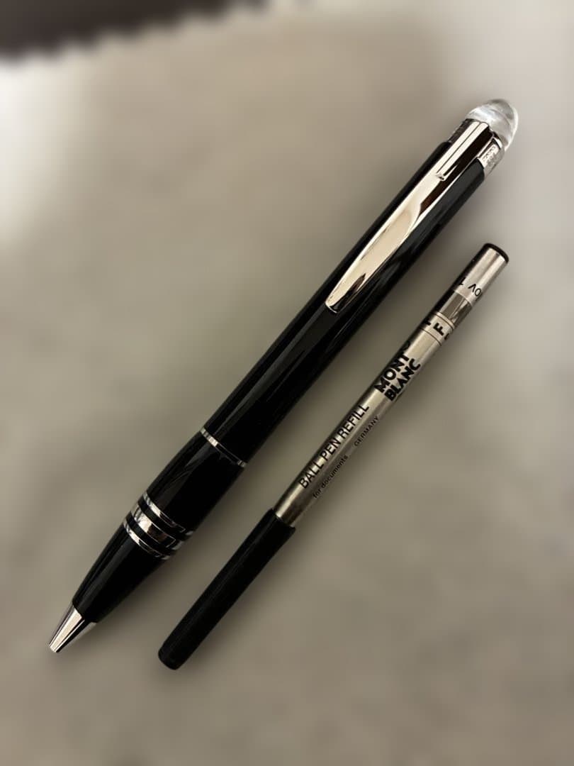 ◾️モンブラン◾️スターウォーカーボールペン◾️ミッドナイトナイトブラック◾️新品インク