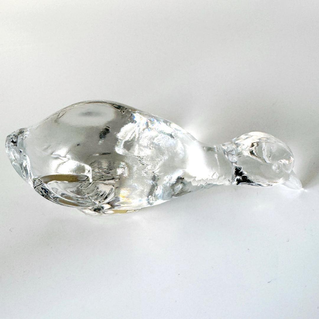 【バカラ】動物 カモ 置物 インテリア★美品★金運2