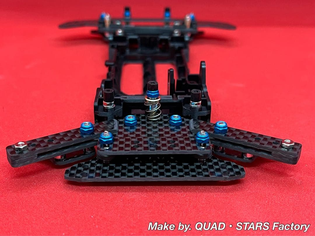 【ミニ四駆・VZ用】2軸ATピボットバンパー＋1軸アンカー＋軽量加工シャーシ