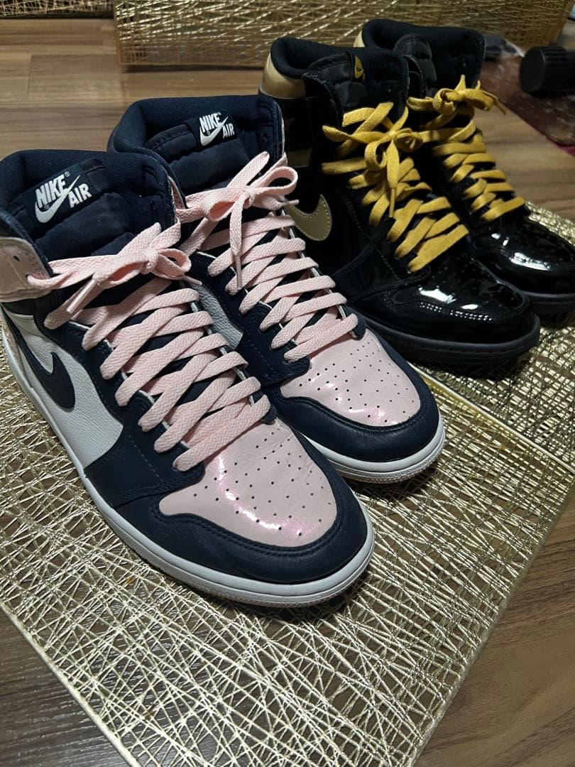 シューズ(男性用) Air Jordan 1 High OG Black-lic Gold